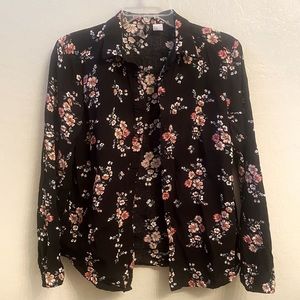 Divided H&M Floral Button Down